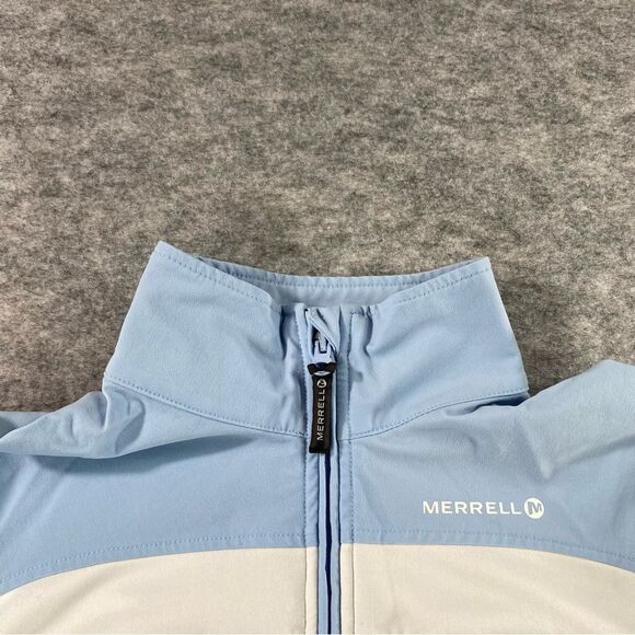 Merrell Womens Blue/White Full Zip Performance Jacket Size LG - Picture 5 of 11